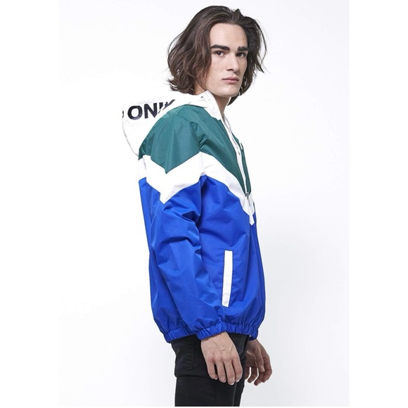 Members Only Half Zip Hoodie. Very cool current spin on a classic. 🔥 Size M. - Picture 4 of 13